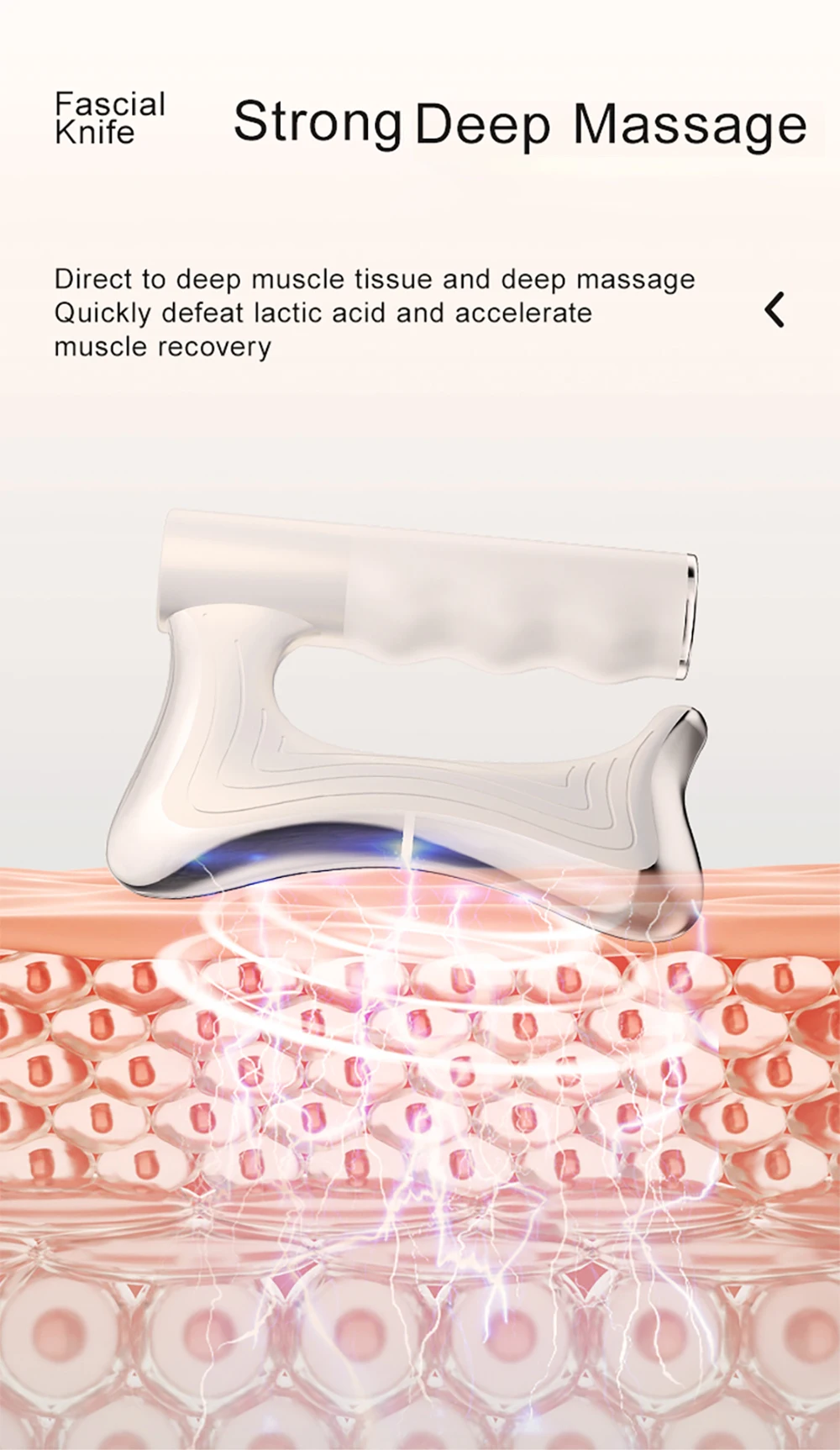 Electric Deep Tissue Massage Blade – Heated Fascia Relaxation Tool by Ovriluxe Enterprises llc