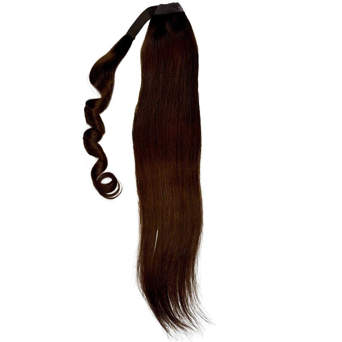 Dark Brown 100% Human Hair Ponytail Extension by Private Label