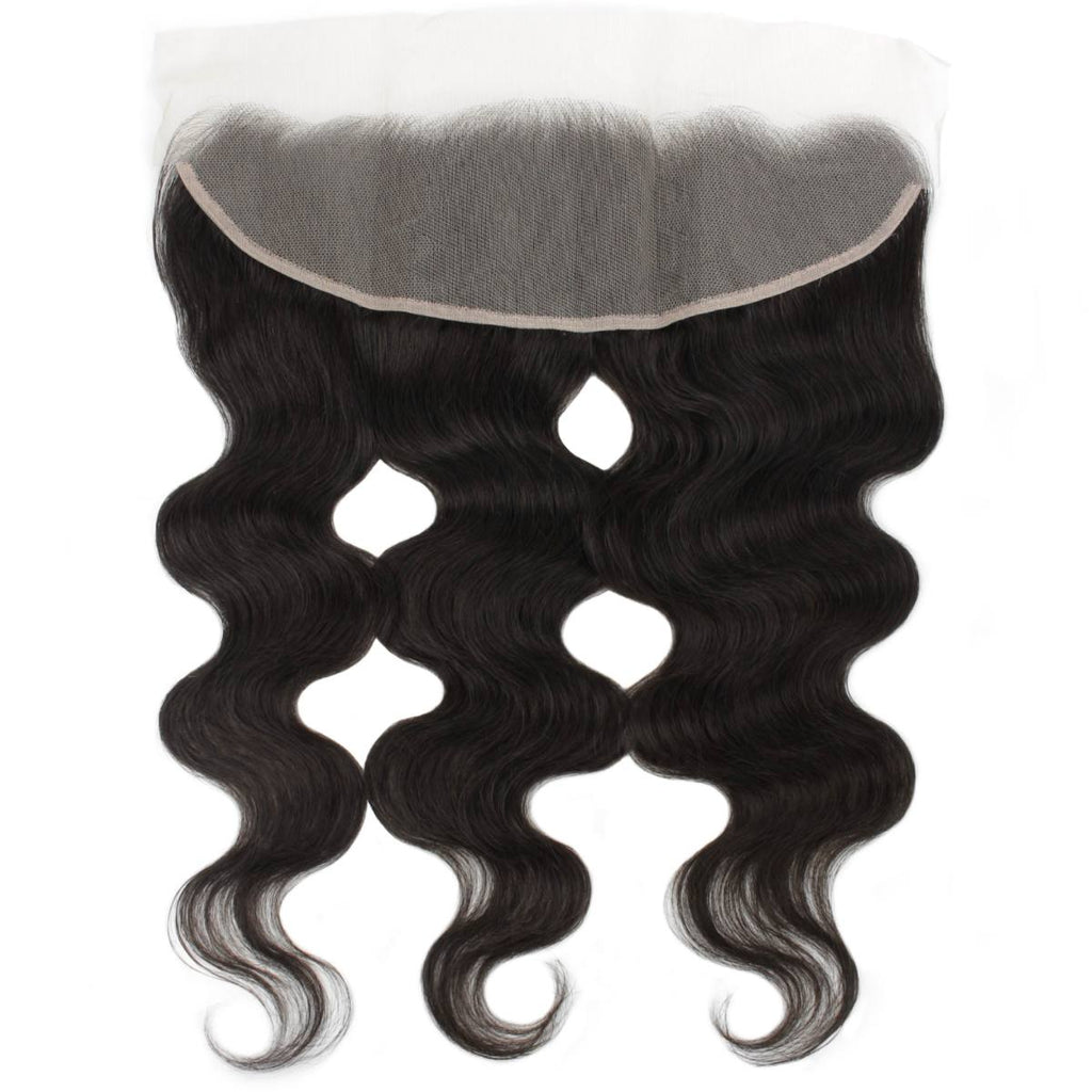 Brazilian Body Wave 13x4 Transparent Lace Human Hair Frontal by Private Label