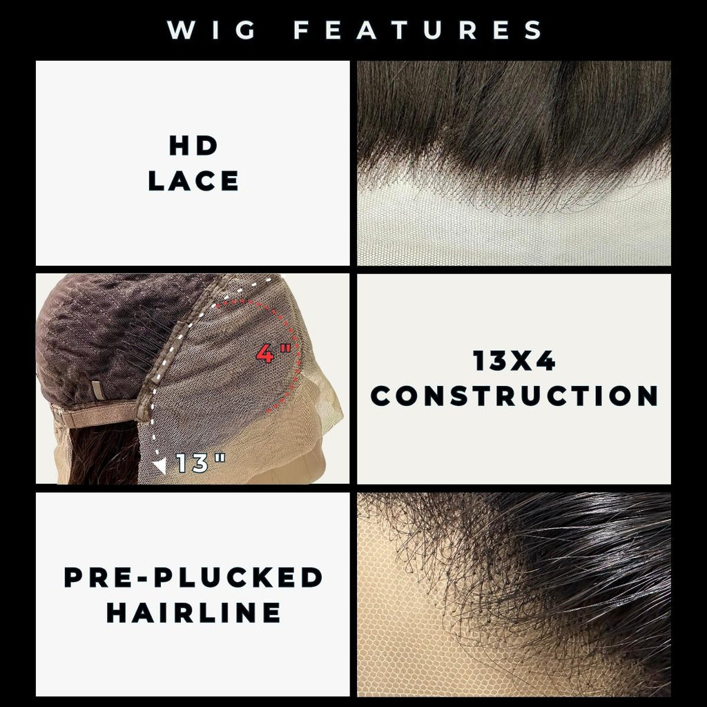 Deep Wave 13x4 HD Lace Front Human Hair Wig by Private Label