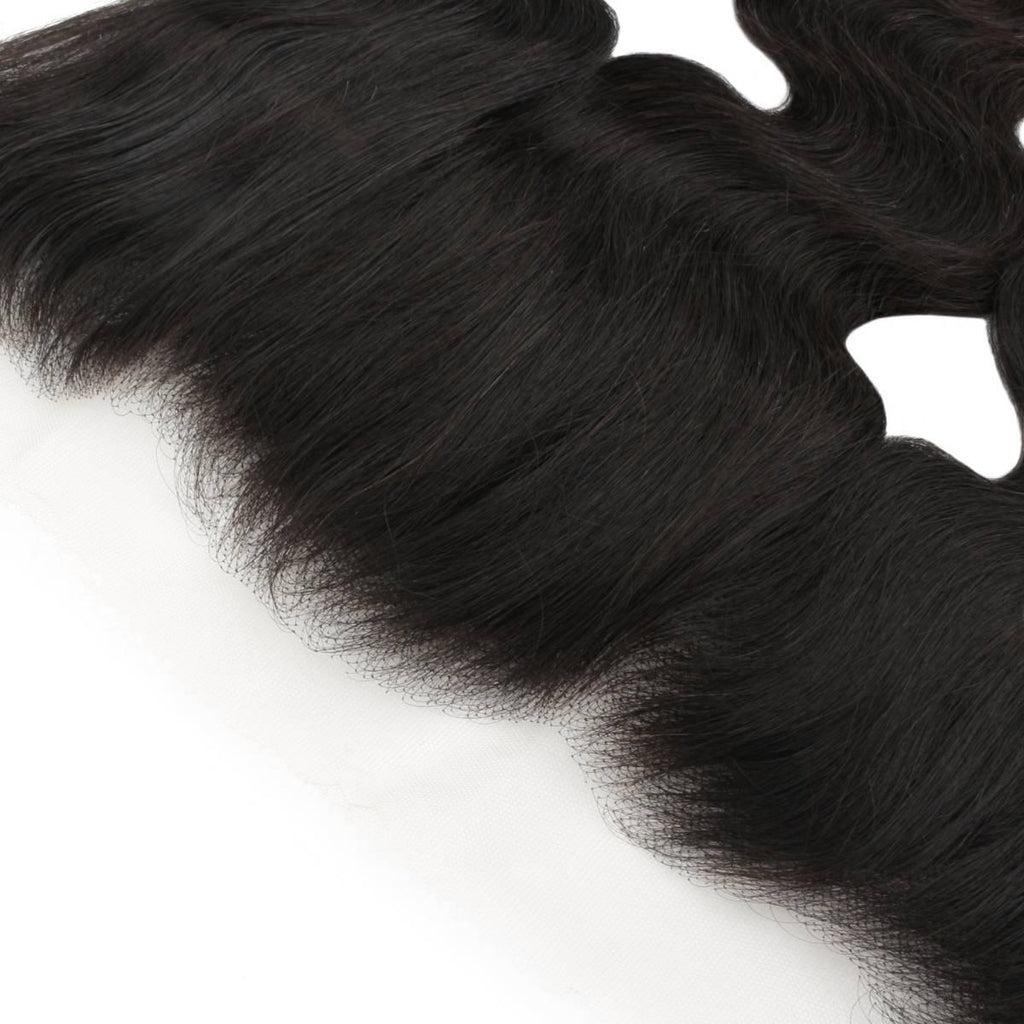 Brazilian Body Wave 13x4 HD Lace Human Hair Frontal by Private Label