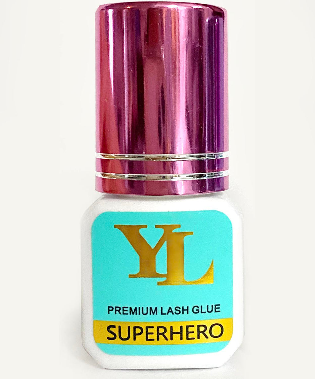 SUPERHERO Lash Glue 0.5-1 Second Fast Dry | EXTRA STRONG- LONG RETENTION 8 weeks【For low to medium humidity】 by YL Lash-Wholesalla