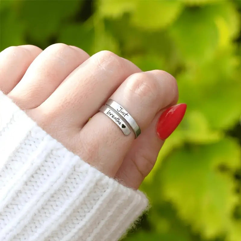 Silver Spiral Heart Ring by Ovriluxe Enterprises llc