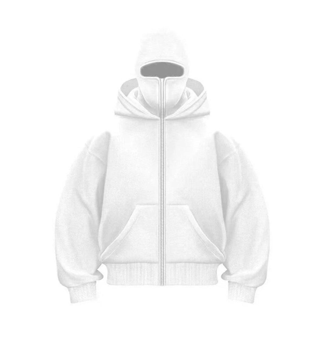 Men's Hooded Zip-Up Baseball Jacket by Ovriluxe Enterprises llc