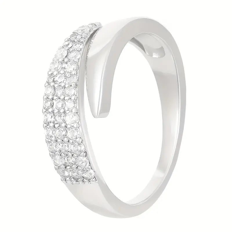 Elegant Adjustable Sparkle Ring by Ovriluxe Enterprises llc