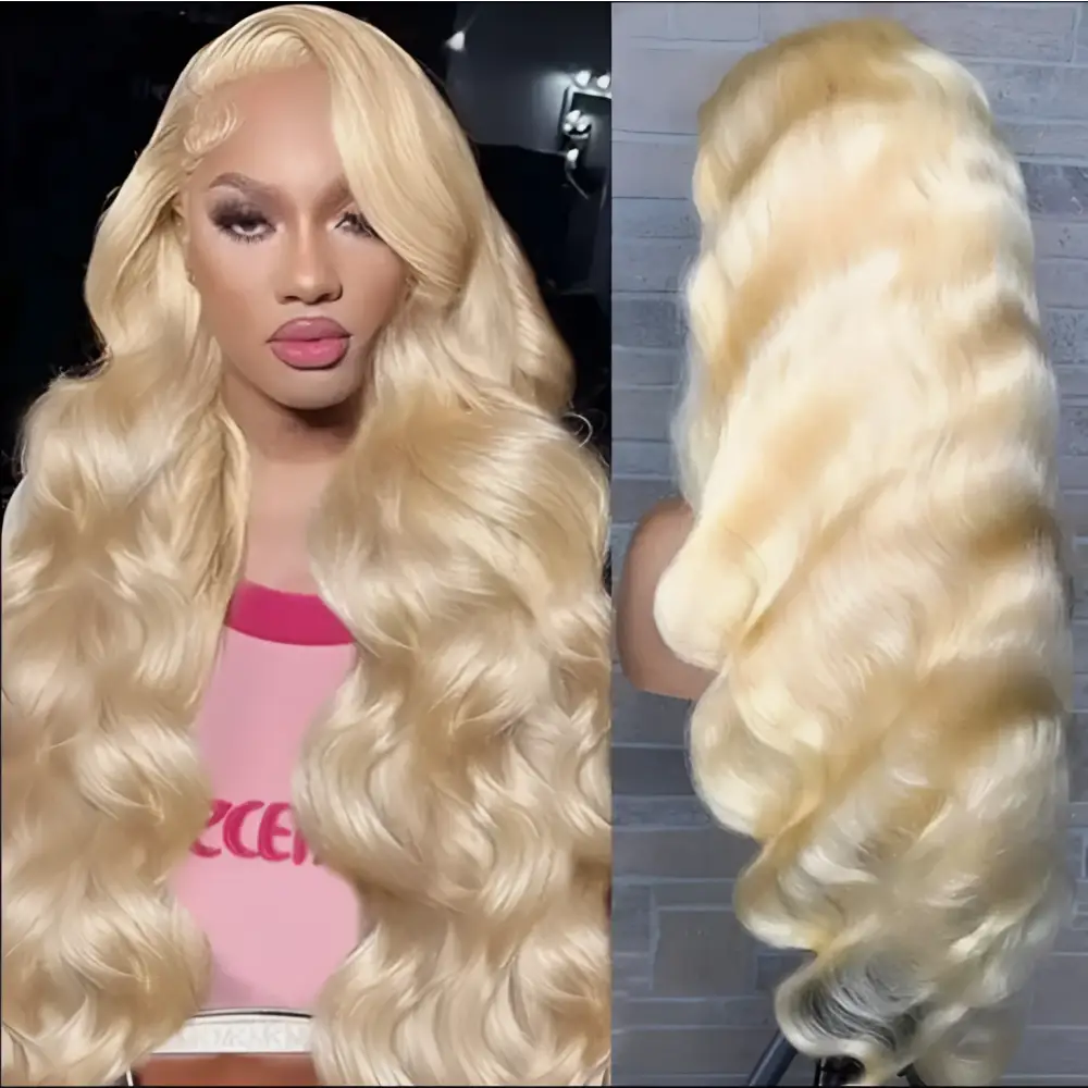 30 Inch HD 13x4 Blonde Body Wave Human Hair Wig by Royalessencelux