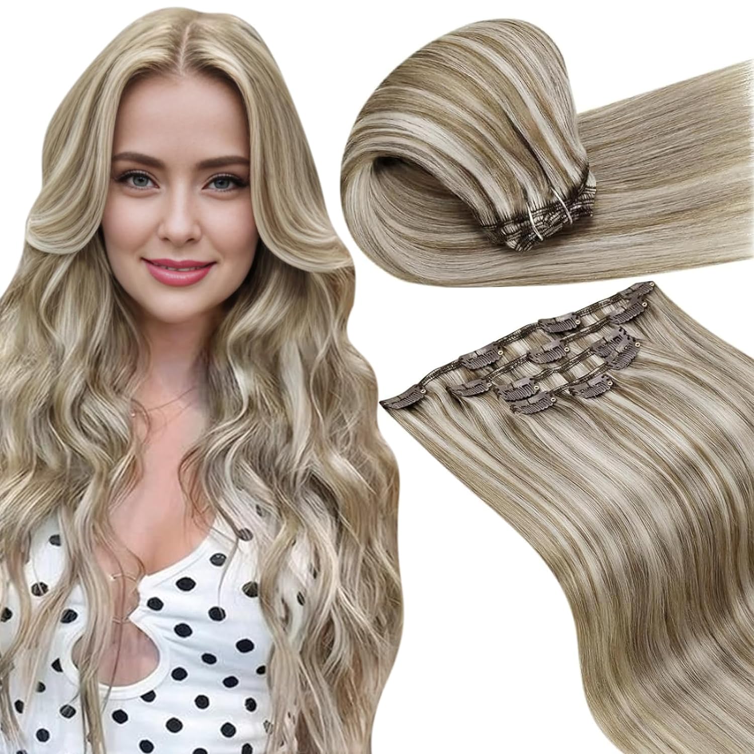 VIP Clip Extensions / Silky Straight - 18" (140 g ) ClipeX System by VIP Extensions