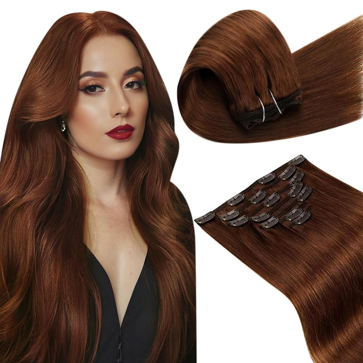 VIP Clip Extensions / Silky Straight - 18" (140 g ) ClipeX System by VIP Extensions