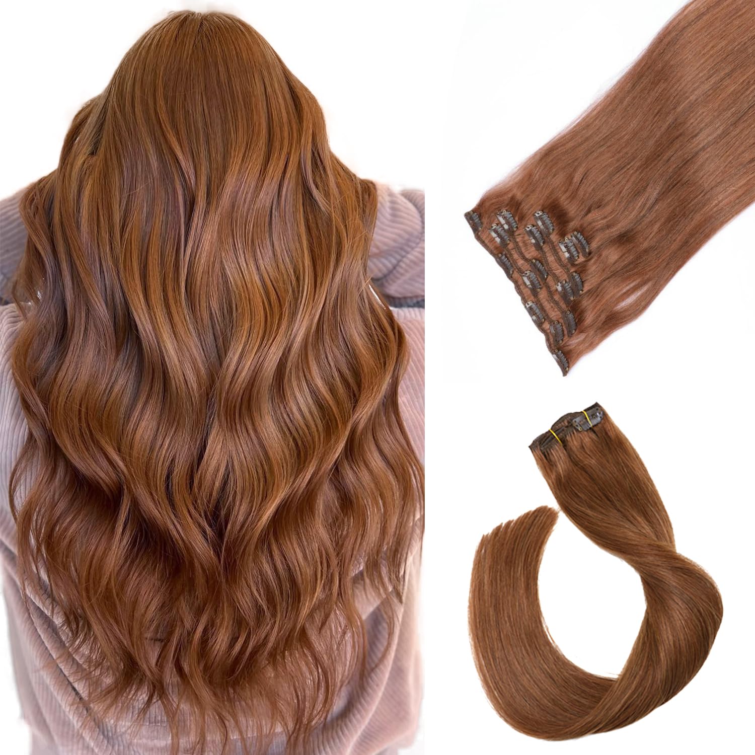 VIP Clip Extensions / Silky Straight - 18" (140 g ) ClipeX System by VIP Extensions