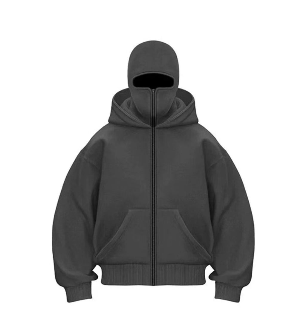 Men's Hooded Zip-Up Baseball Jacket by Ovriluxe Enterprises llc