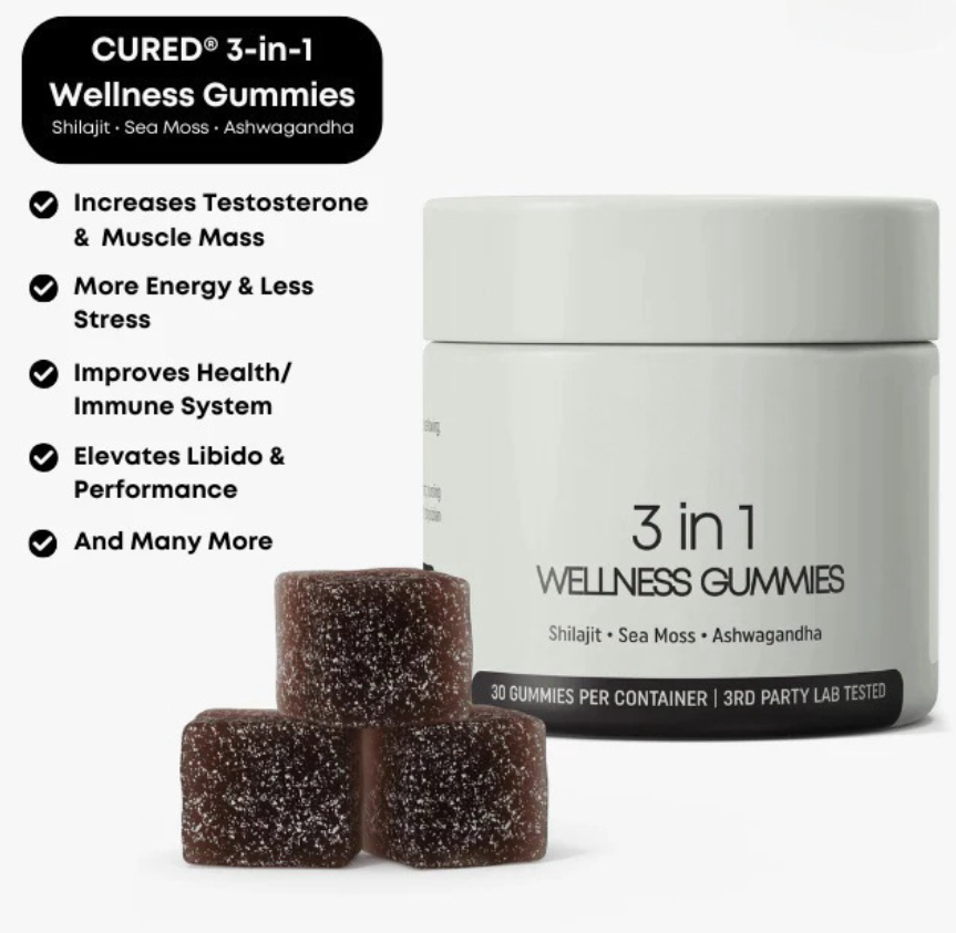 Shilajit 3-in-1 Gummies for Men by Ovriluxe Enterprises llc
