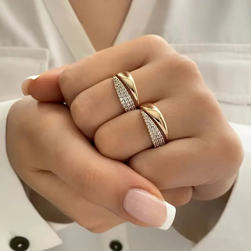 Elegant Adjustable Sparkle Ring by Ovriluxe Enterprises llc