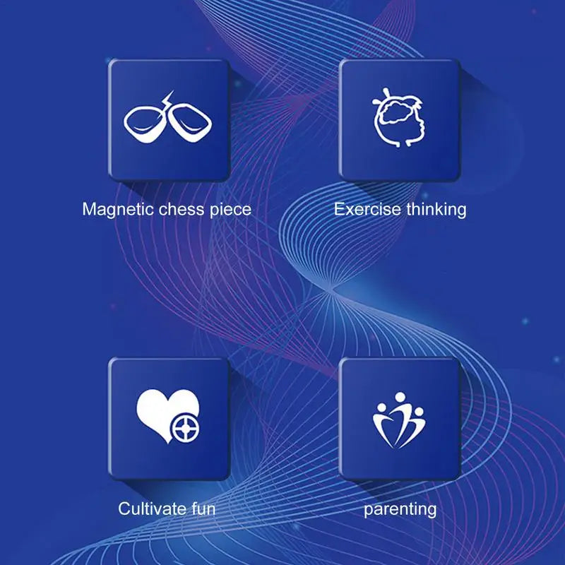 Chess Board Game Magnetic Effect by Ovriluxe Enterprises llc