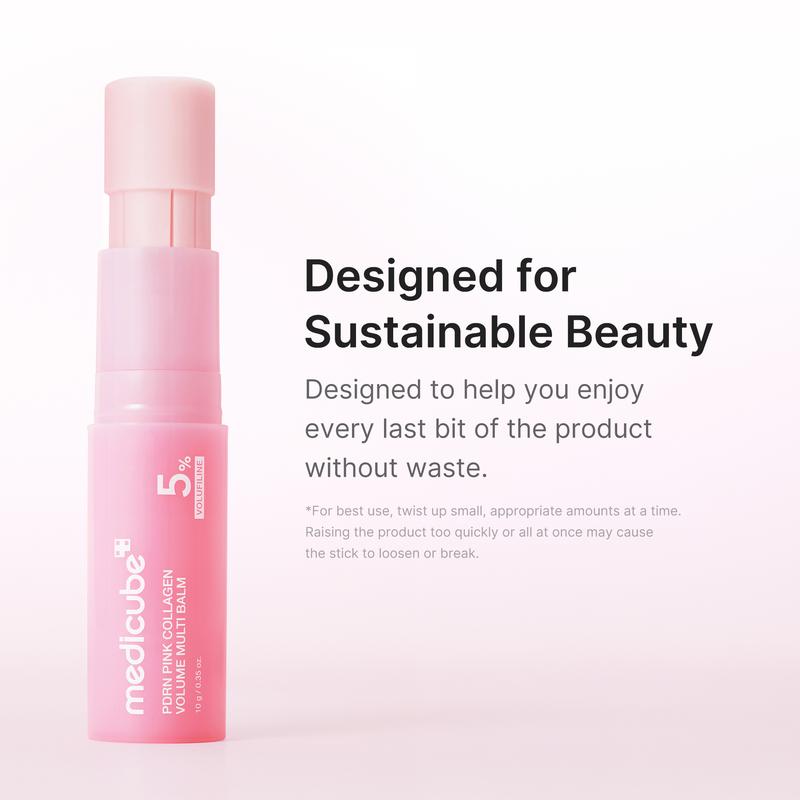 PDRN Pink Collagen Volume Multi Balm | All In One Volufiline, PDRN, NAD Stick for Youthful-Looking, Helping Look of Fine Lines, Firming Care, Anti-Aging Care | For Under-Eyes, Neck, Forehead, Smile Lines, Lip Care | Korean Skincare by Shop - Keshtay L.C.