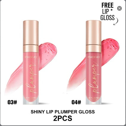 PHOFAY Shiny Lip Plumper Gloss by LadyShow.Store