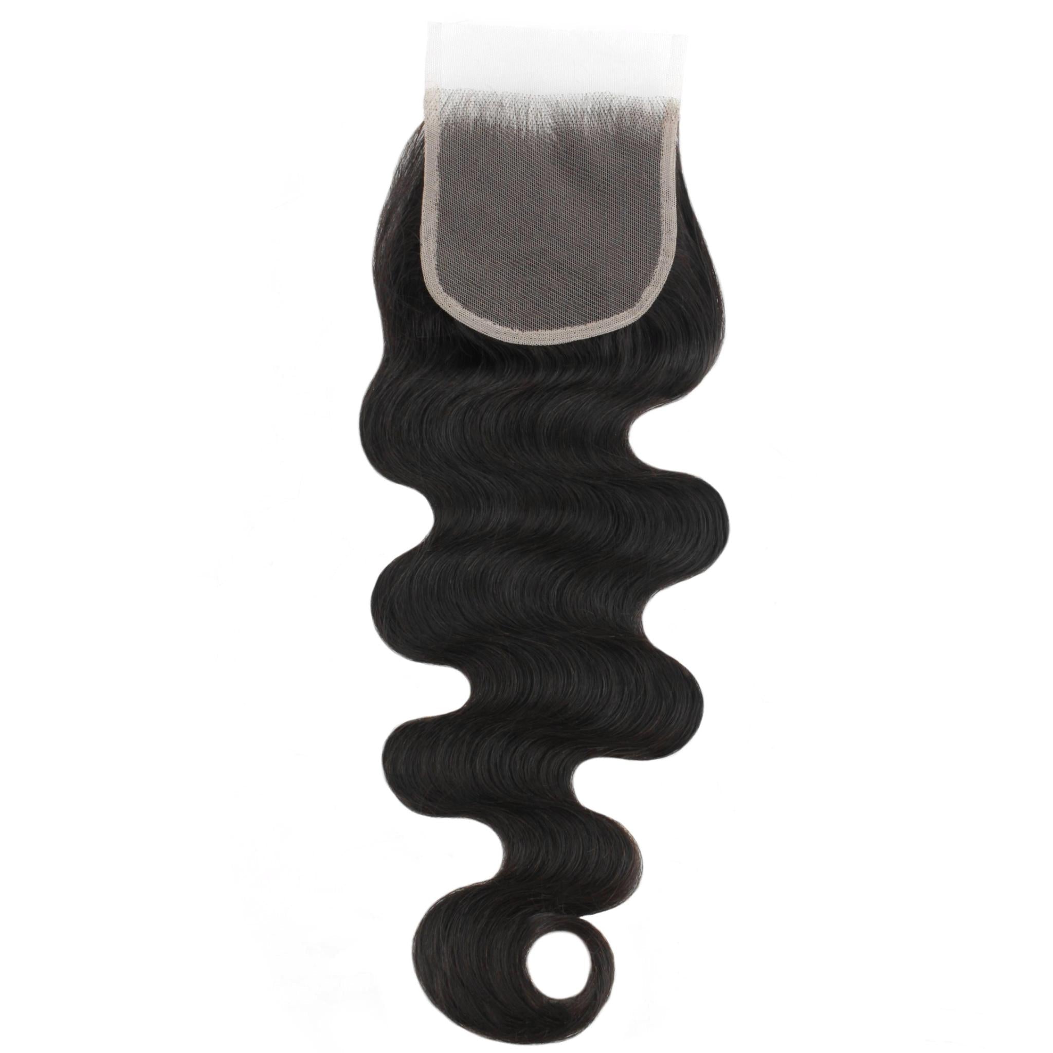 Brazilian Body Wave 4x4 Transparent Lace Human Hair Closure by Private Label