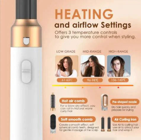 5-in-1 Hair Styler Brush by MANDOTOS