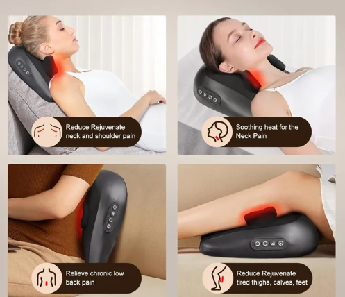 Neck & Shoulder Massage Pillow by Ovriluxe Enterprises llc