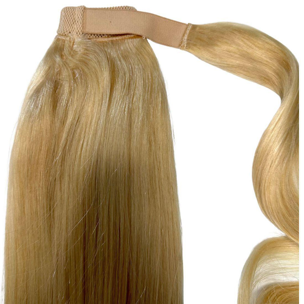 Bleach Blonde 100% Human Hair Ponytail Extension by Private Label