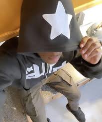 Star Printed Zip Up Hoodies by Ovriluxe Enterprises llc