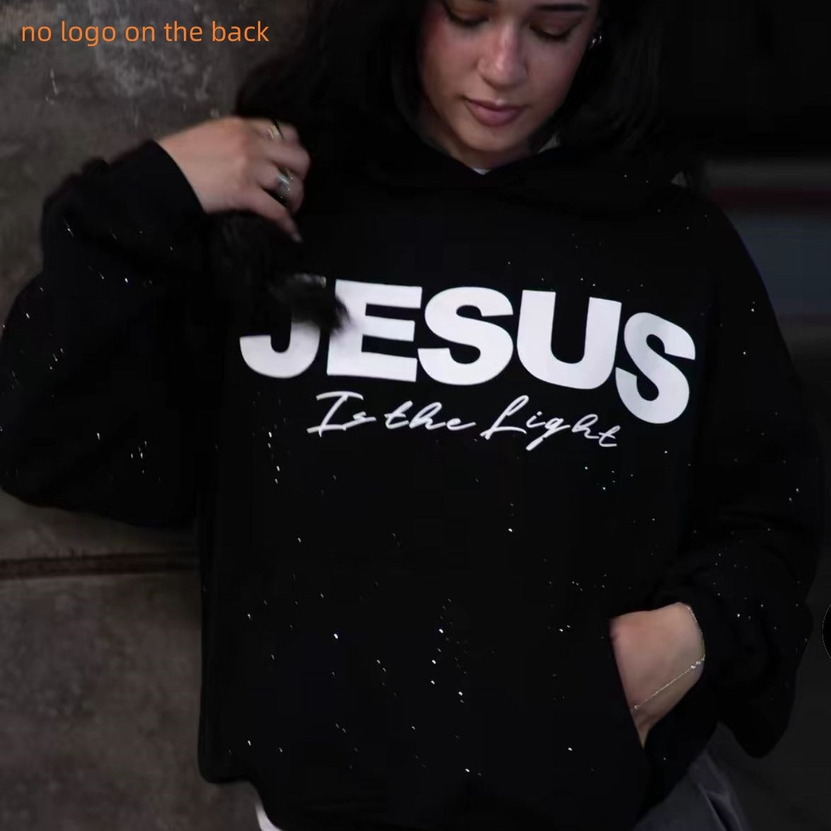 Pullover Round Neck Hooded Sweatshirt by Ovriluxe Enterprises llc