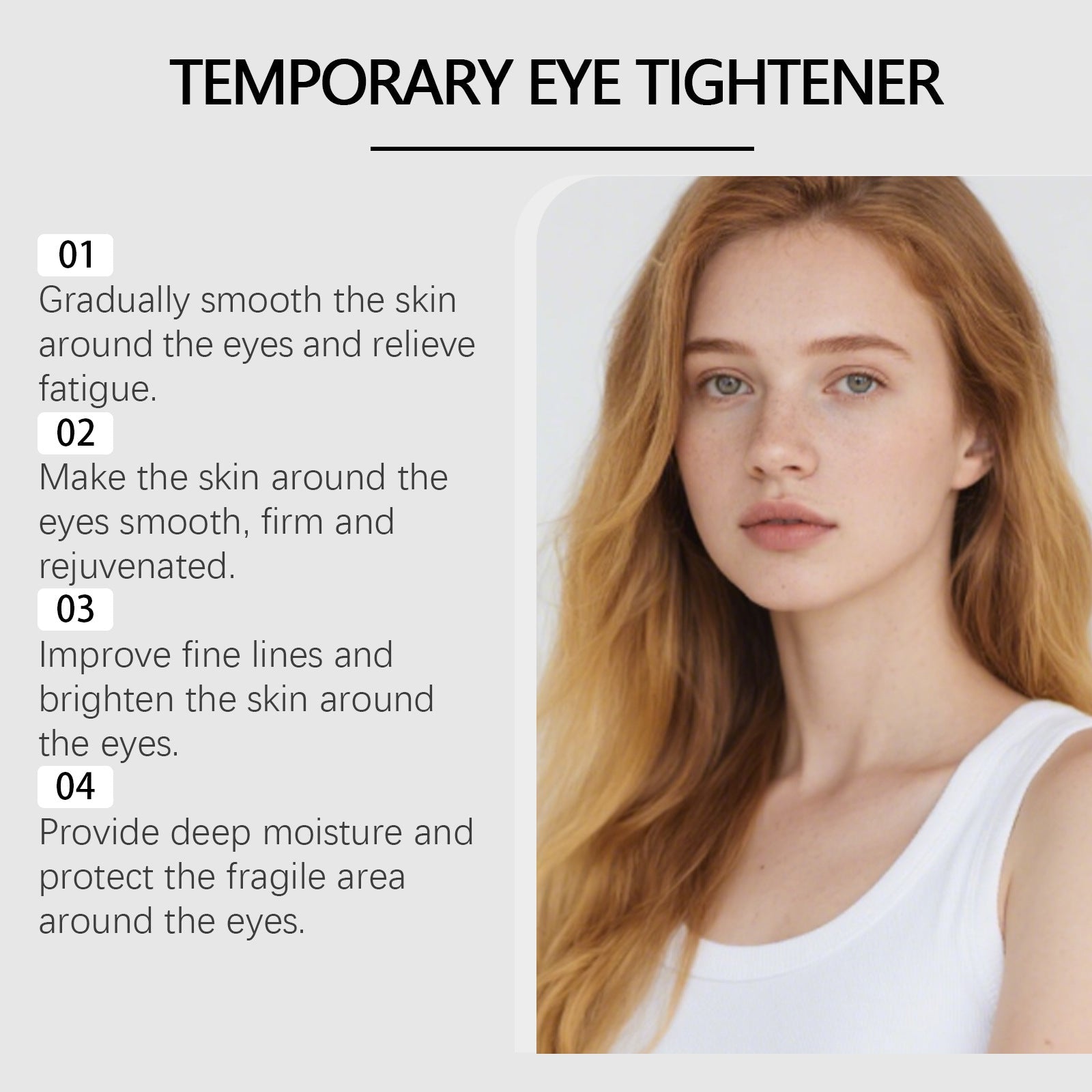 Instant Eye Tightener Cream 20ml – Anti Wrinkle, Puffiness & Crow’s Feet Treatment | Firming Peptide Eye Lift Serum with Brush by Shop - Keshtay L.C.