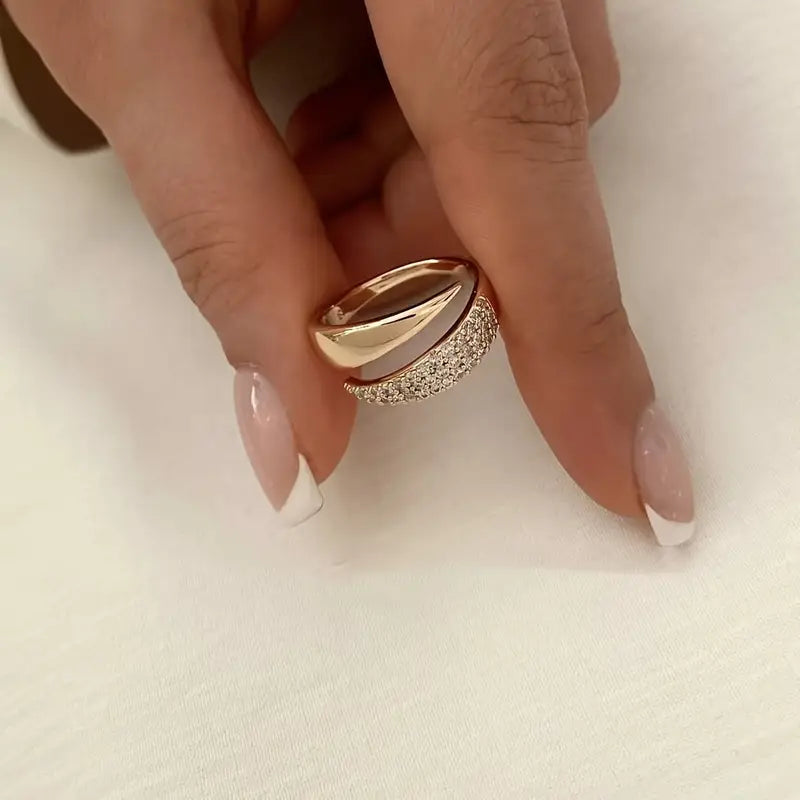 Elegant Adjustable Sparkle Ring by Ovriluxe Enterprises llc