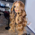 Honey Blonde Body Wave Lace Front Pre Plucked Highlight Wig by LadyShow.Store
