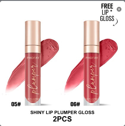 PHOFAY Shiny Lip Plumper Gloss by LadyShow.Store
