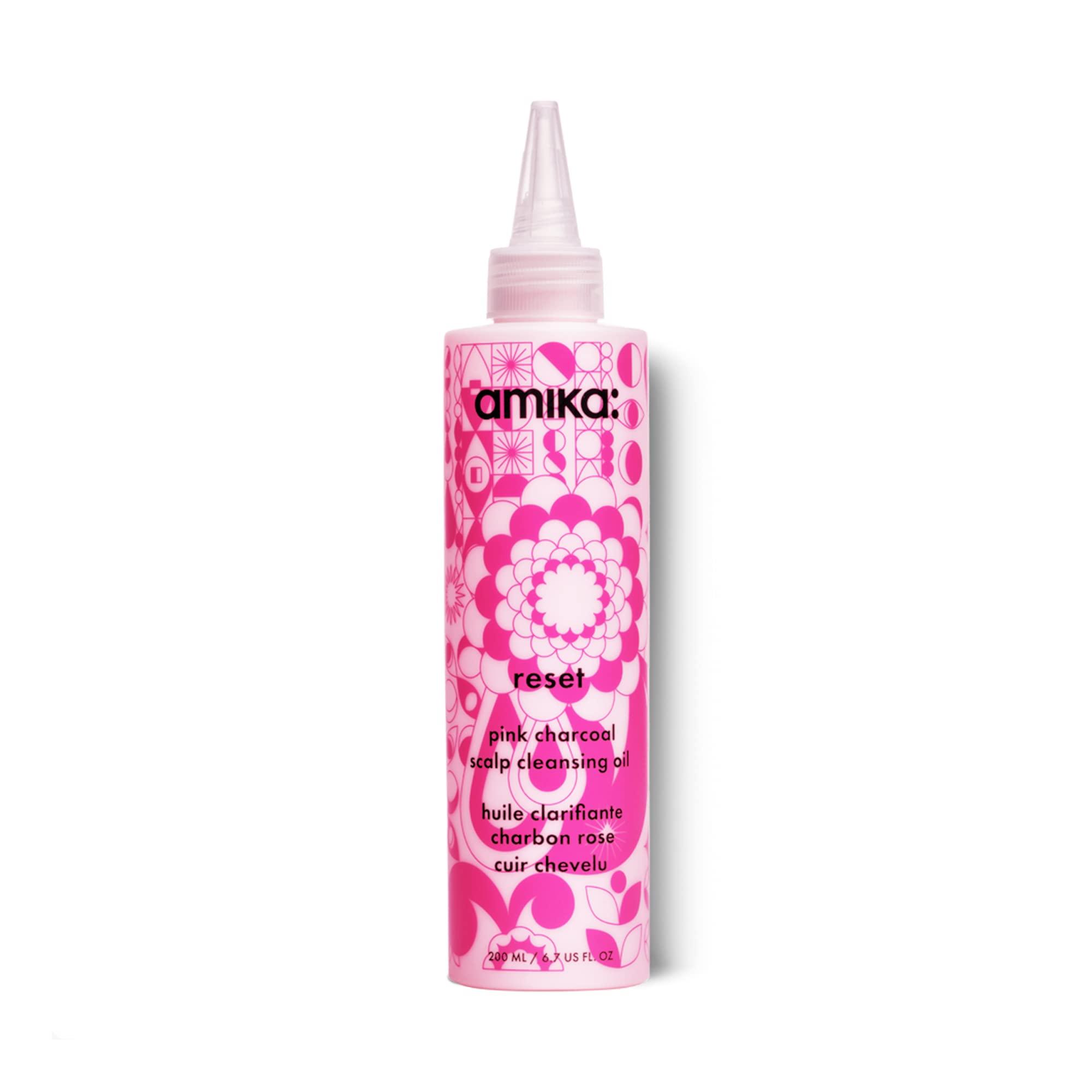 Amika Reset Pink Charcoal Scalp Cleansing Oil 6.7 oz by The Warehouse Salon