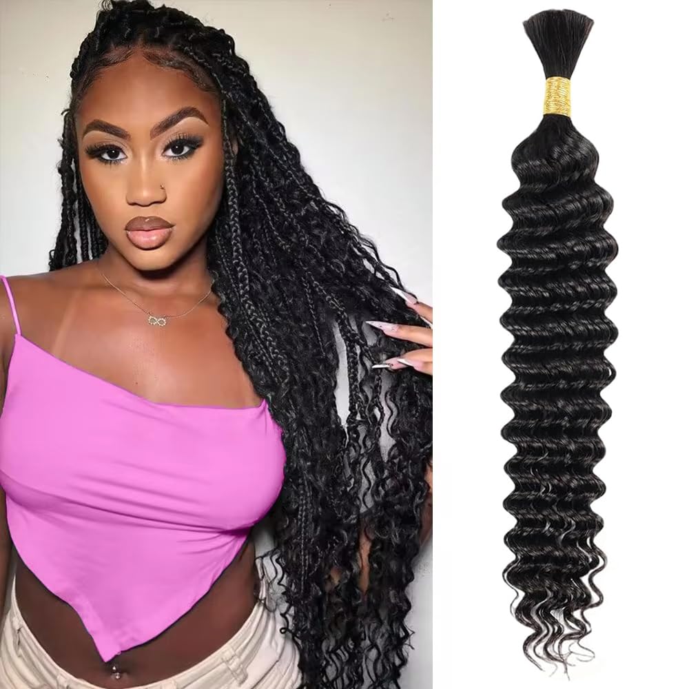 Brazilian Virgin Hair Bundles Deep Wave Human Hair Extensions by Lady Ros