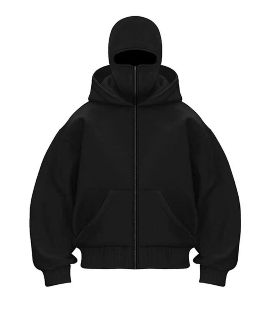 Men's Hooded Zip-Up Baseball Jacket by Ovriluxe Enterprises llc