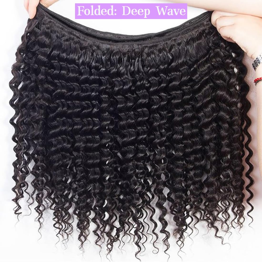 Brazilian Virgin Hair Bundles Deep Wave Human Hair Extensions by Lady Ros