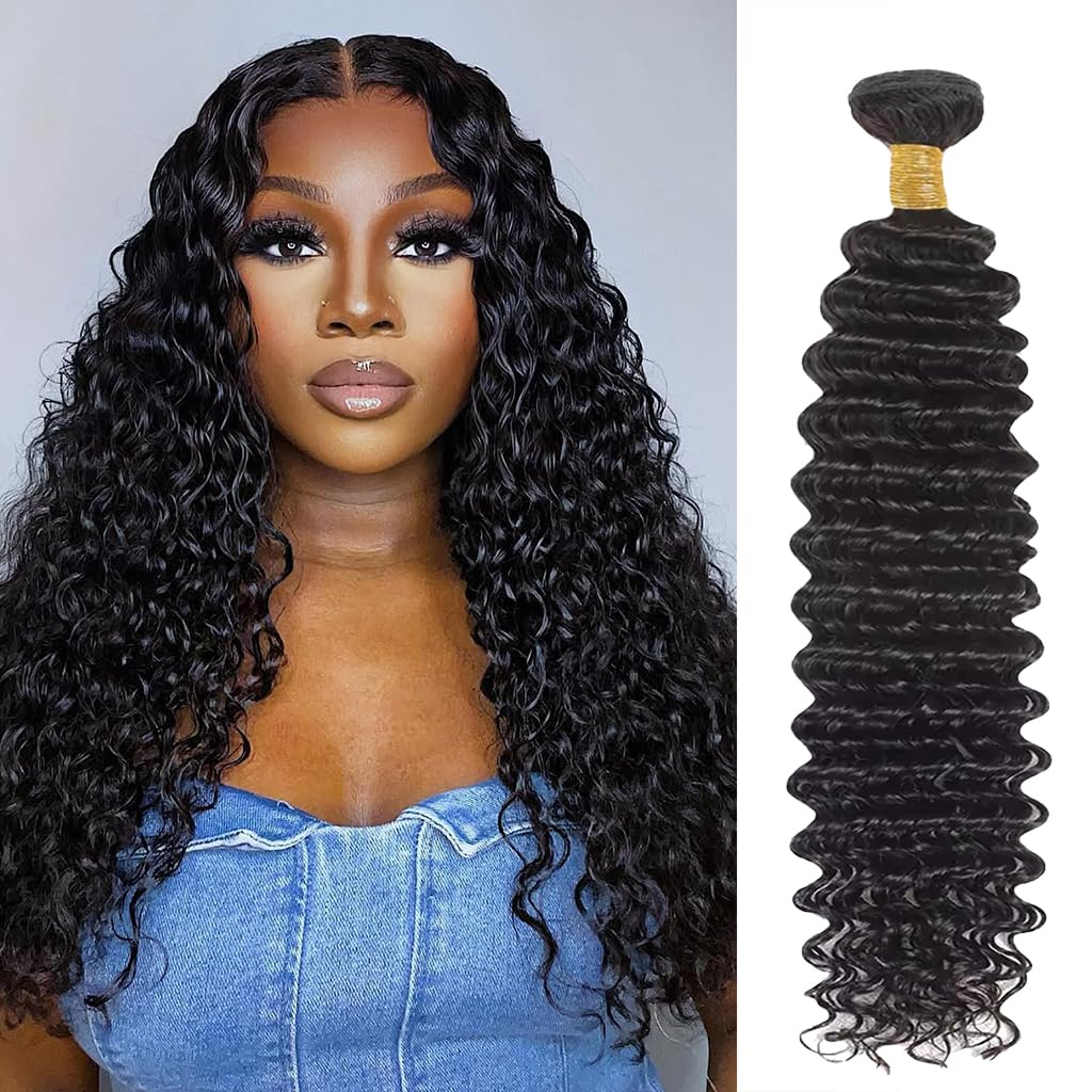 Brazilian Virgin Hair Bundles Deep Wave Human Hair Extensions by Lady Ros