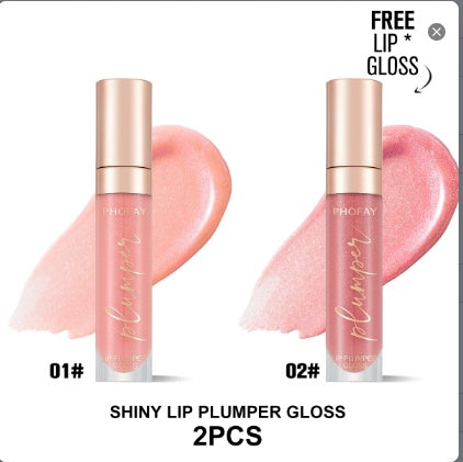 PHOFAY Shiny Lip Plumper Gloss by LadyShow.Store