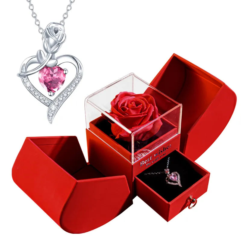 Christmas Jewelry Box Necklace by Ovriluxe Enterprises llc