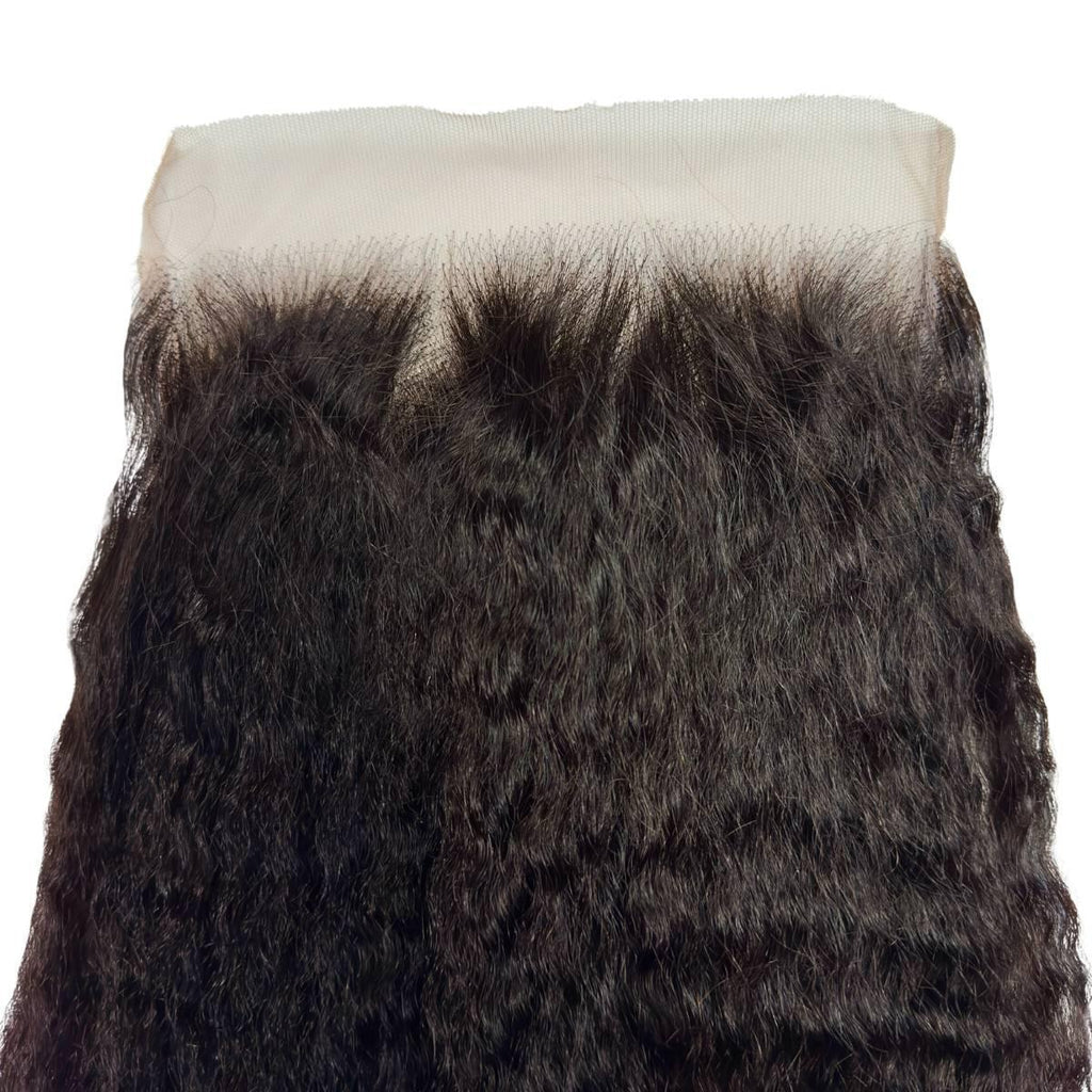 Kinky Straight 7x7 HD Lace Human Hair Closure by Private Label