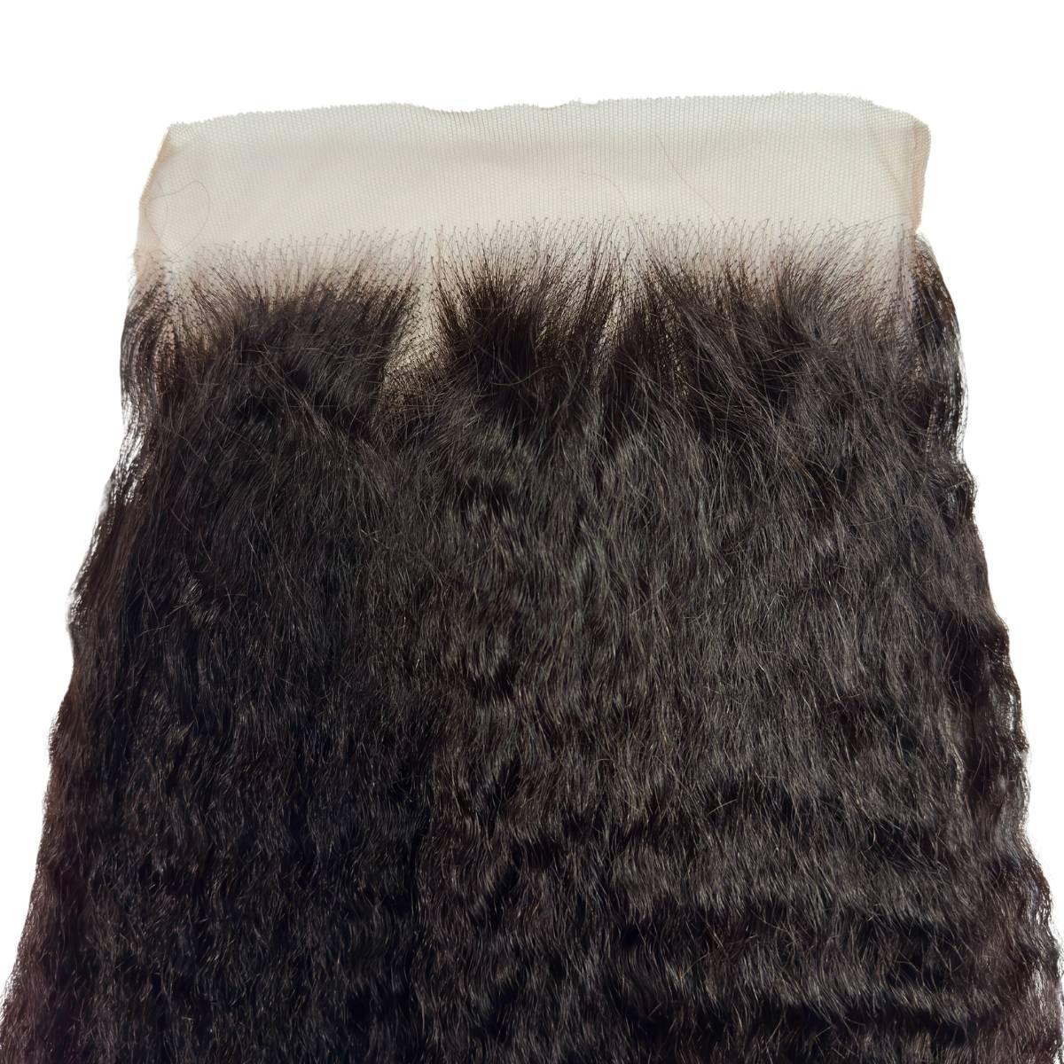 Kinky Straight 7x7 HD Lace Human Hair Closure by Private Label