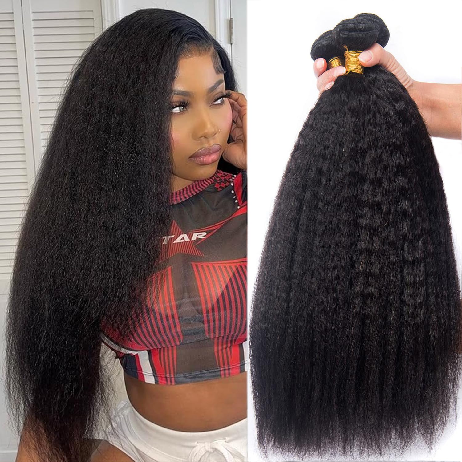 Brazilian Virgin Hair Bundles Deep Wave Human Hair Extensions by Lady Ros