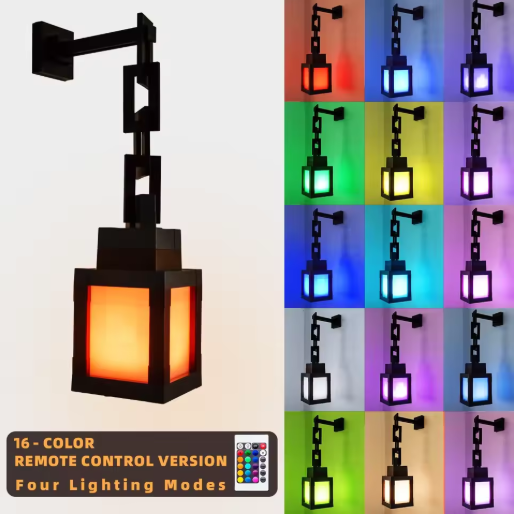 Pixel Style RGB Lantern Light by Ovriluxe Enterprises llc