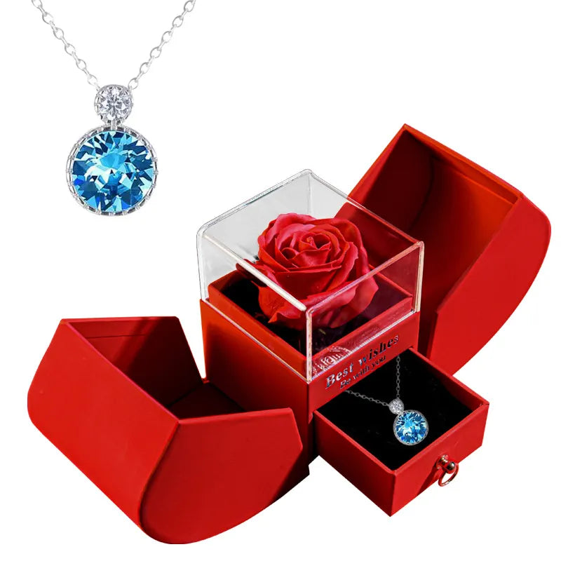 Christmas Jewelry Box Necklace by Ovriluxe Enterprises llc