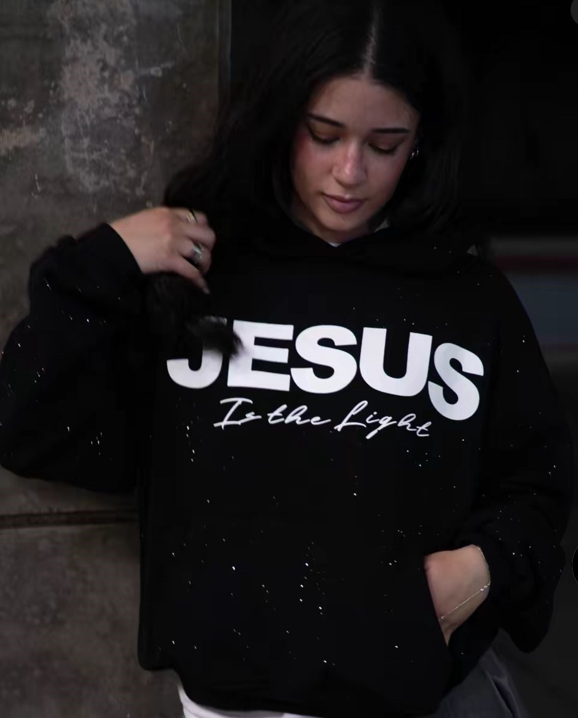 Pullover Round Neck Hooded Sweatshirt by Ovriluxe Enterprises llc