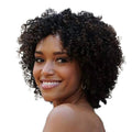 Pixie Cut Afro Kinky Curly Human Hair Bob Wig | Full Machine Made Glueless Remy by Luxegan