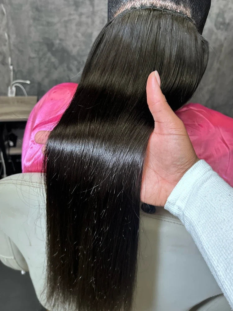 YKB 30 40 Inch Bone Straight Indian Virgin Remy Human Hair Bundles Deal | 12A Raw Hair Extensions | Natural Color | 3 or 4 Bundles by Luxegan