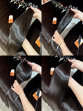 YKB 30 40 Inch Bone Straight Indian Virgin Remy Human Hair Bundles Deal | 12A Raw Hair Extensions | Natural Color | 3 or 4 Bundles by Luxegan