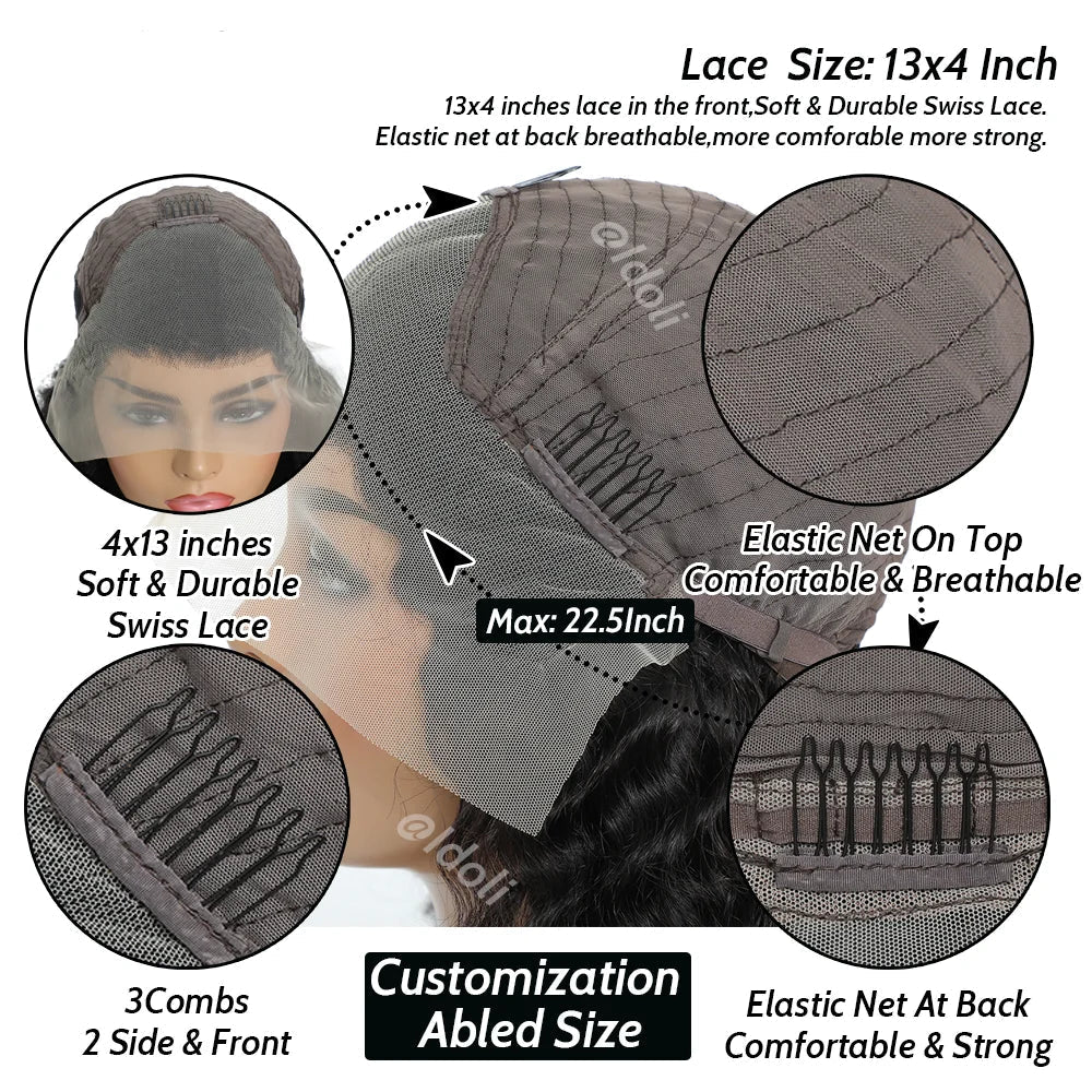 180% Density HD Lace Front Body Wave Wig | Pre-Plucked | Brazilian Remy Hair | Glueless by Luxegan