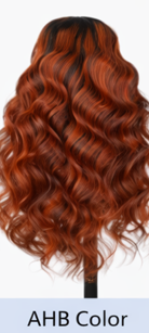 Ombre Frost Brown Wear and Go 24' Glueless Lace Front Wig Body Wave Brazilian Human Hair by Zernabella