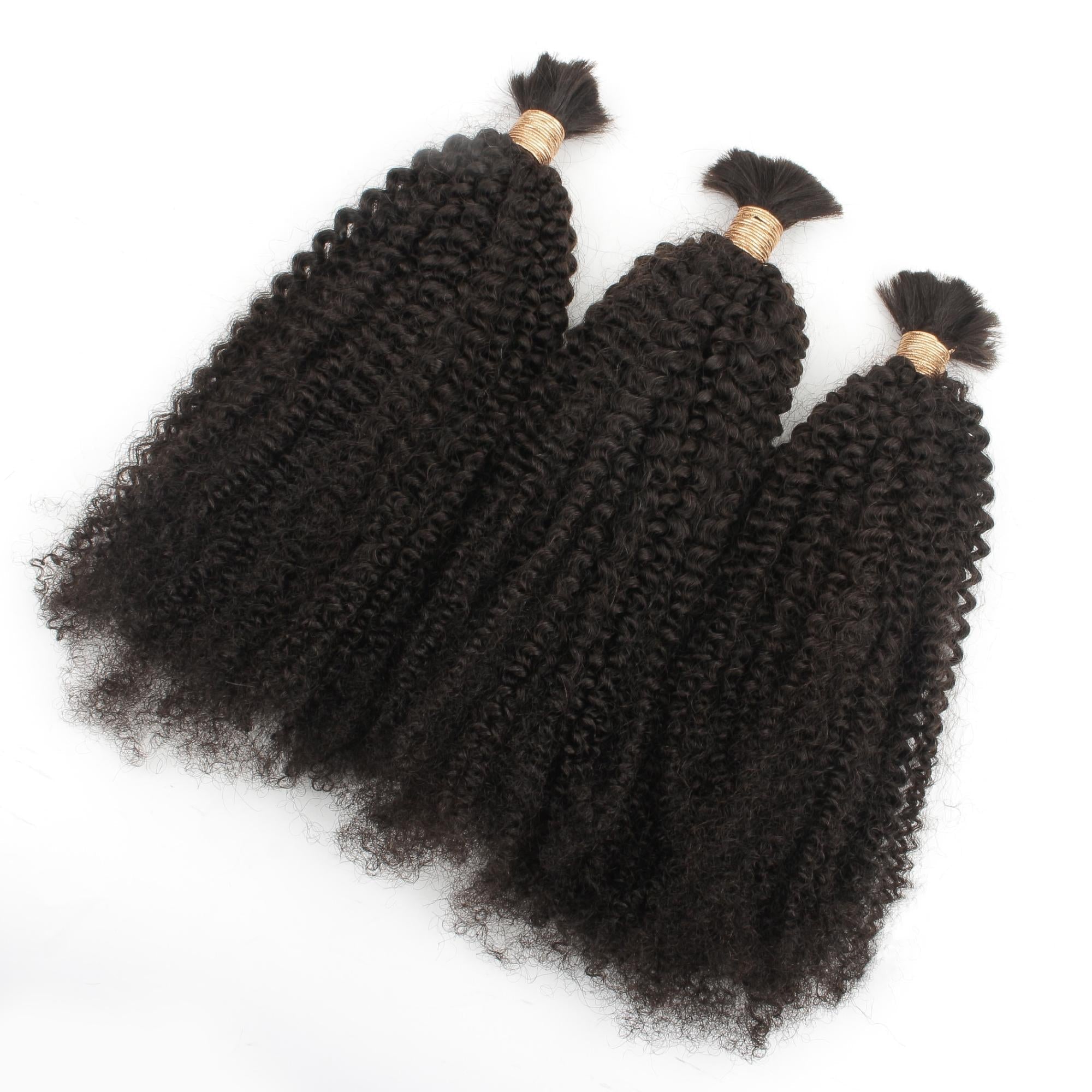 Afro Kinky Bulk 100% Human Braiding Hair by Private Label