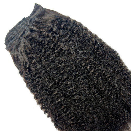Afro Kinky Curly Clip-In 100% Human Hair Extensions by Private Label