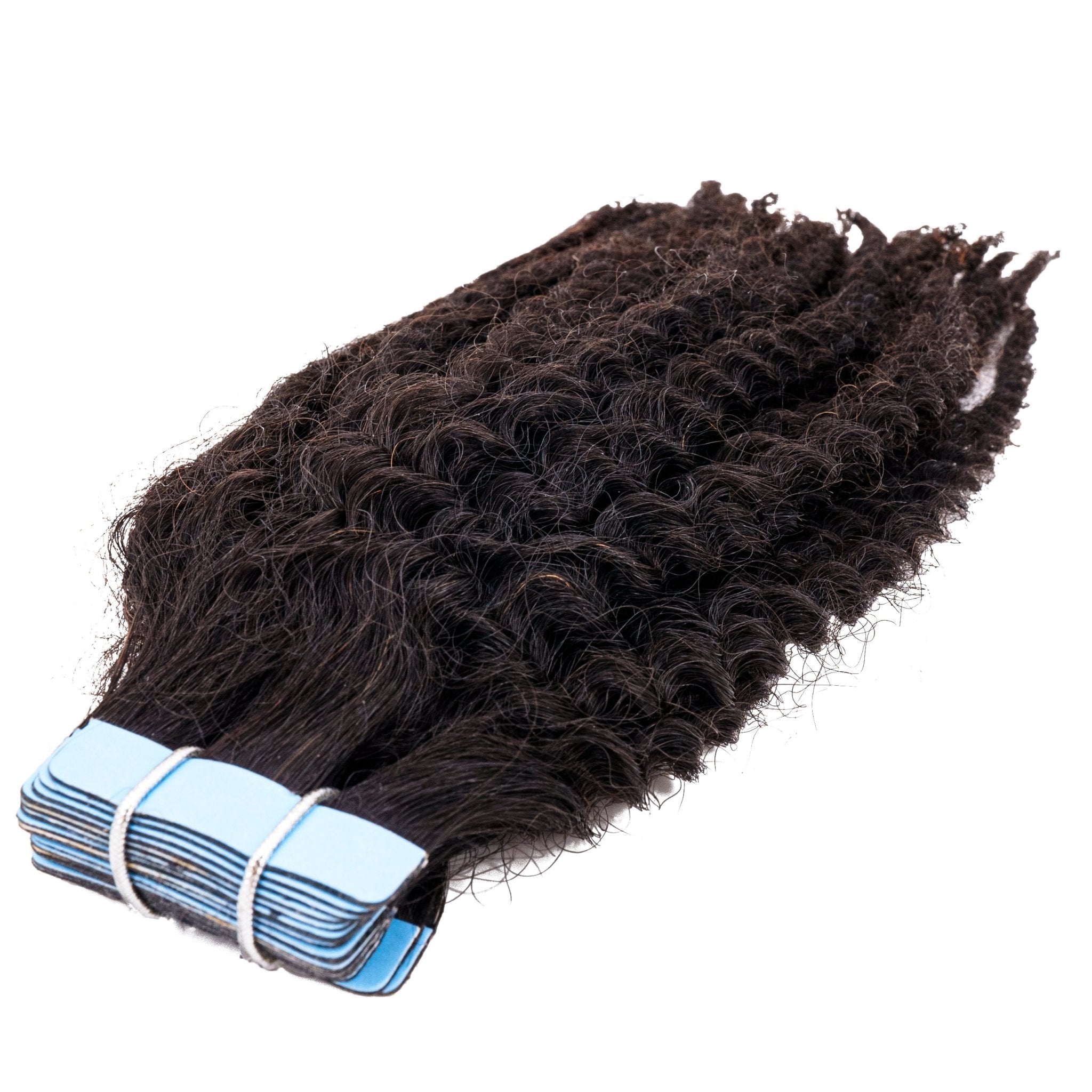 Afro Kinky Coily 100% Human Hair Tape In Extensions by Private Label